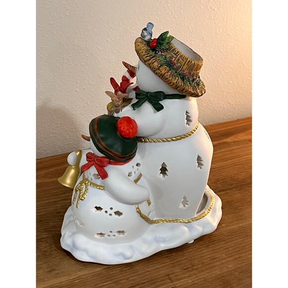 PartyLite Snowman Tealight Holder Luminary w/ Box Christmas Candle Decor RETIRED - Picture 6 of 16